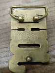 Vtg BBB Baron Buckle Personalized JOHN Solid Brass 839 Belt Buckle Nice Shape!