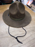 VTG John B Stetson 3 x Beaver State Police Troopers Hat Full Brim Brown Nice!