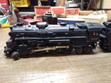 Vtg O27 Gauge Lionel 2037 Steam Engine 6026 Whistle Tender Train Set 5 Cars Runs