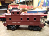 Vtg O27 Gauge Lionel 2037 Steam Engine 6026 Whistle Tender Train Set 5 Cars Runs