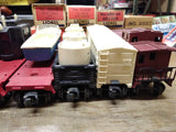 Vtg O27 Gauge Lionel 2037 Steam Engine 6026 Whistle Tender Train Set 5 Cars Runs