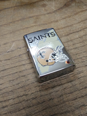 Vtg 1997 Unfired Zippo New Orleans Saints NFL Cigarette Lighter Minty!