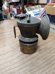 VTG Auto Lite Carbide Lamp Coal Miners Head Brass Light Universal Lamp Co.