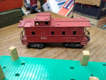 Vtg Lionel O Gauge 3 Pc Train Car Lot SP 6257 Caboose C&O 9157 PC 9158 Flat Beds