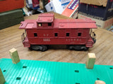 Vtg Lionel O Gauge 3 Pc Train Car Lot SP 6257 Caboose C&O 9157 PC 9158 Flat Beds