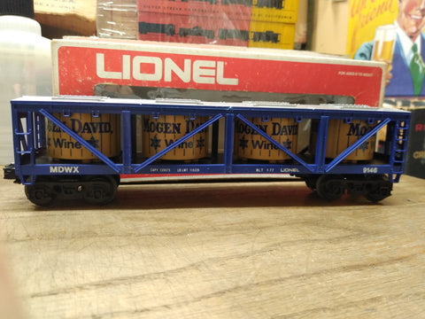 Vtg Lionel O/O27 Gauge Train 9146 Mogen David Wine Car w/Vats Original Box Nice!