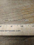 Vtg 925 Sterling and Garnet Crucifix Necklace 18 Inch Stunning!