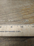 Vtg 925 Sterling and Garnet Crucifix Necklace 18 Inch Stunning!