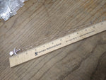 Vtg 925 Sterling and Amethyst? Angel Pendant Necklace 17 Inch Very Nice!