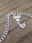 Vtg 925 Sterling Silver 7 Inch Charm Bracelet w/Cheerleader and Ladybug Charms!
