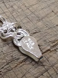 Vtg 925 Sterling Silver 7 Inch Charm Bracelet w/Cheerleader and Ladybug Charms!