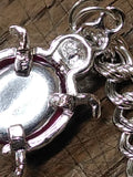 Vtg 925 Sterling Silver 7 Inch Charm Bracelet w/Cheerleader and Ladybug Charms!