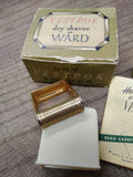 Vtg Vest Pok Dry Shaver By Ward Complete Kit w/Blades Instructions and Box Nice!