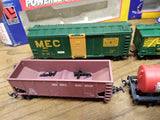 Vtg Life Like HO Train Set UP 2007 GP 38 Diesel Engine Caboose 6 Cars Box Works