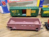 Vtg Life Like HO Train Set UP 2007 GP 38 Diesel Engine Caboose 6 Cars Box Works