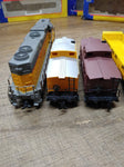 Vtg Life Like HO Train Set UP 2007 GP 38 Diesel Engine Caboose 6 Cars Box Works