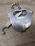 Vtg VFW Welfare Fund Donor Good Luck Pocket Screw Driver Bottle Opener Key Chain