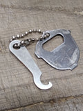 Vtg VFW Welfare Fund Donor Good Luck Pocket Screw Driver Bottle Opener Key Chain