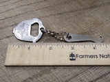 Vtg VFW Welfare Fund Donor Good Luck Pocket Screw Driver Bottle Opener Key Chain