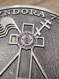 Vtg Lyndora Pa 778 American Legion Belt Buckle For God And Country Good Shape!