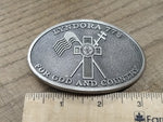 Vtg Lyndora Pa 778 American Legion Belt Buckle For God And Country Good Shape!