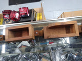Vtg Hand Made Wooden Railroad Train Locomotive Toy with 3 Cars 40 inches Long!