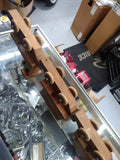 Vtg Hand Made Wooden Railroad Train Locomotive Toy with 3 Cars 40 inches Long!
