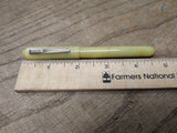 Vtg Unbranded Pocket Clip Fountain Pen With Bowl Point Nib Nice Barrel and Cap!