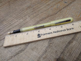 Vtg Unbranded Pocket Clip Fountain Pen With Bowl Point Nib Nice Barrel and Cap!
