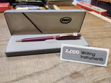 Vtg Zippo Writing Instruments Advertising Ball Point Pen Brad Pack Orig Box Nice