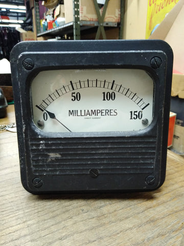 Vtg Westinghouse Milliamperes 0-150 Direct Current Panel Meter Gauge Steampunk