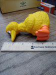 Vtg 1979 Big Bird Rubber Squeeze Squeeky Bathtub Floaty Toy Yellow Muppets 5"