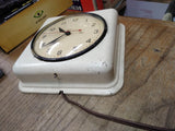 Vtg Mid Century GE General Electric Co Kitchen Wall Clock White Parts Repair Lot