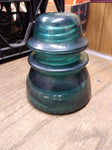 Vtg Hemingray No 42 Dark Green Emerald Glass Insulator