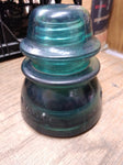 Vtg Hemingray No 42 Dark Green Emerald Glass Insulator