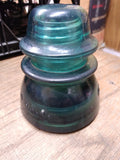 Vtg Hemingray No 42 Dark Green Emerald Glass Insulator