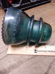 Vtg Hemingray No 42 Dark Green Emerald Glass Insulator