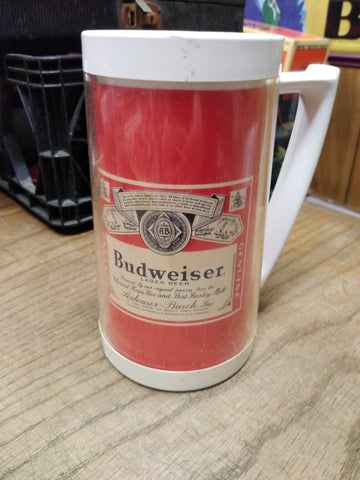 Vtg Budweiser Lager Beer Plastic Mug Thermo Serv USA
