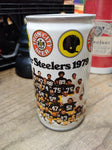 Vtg 12 Ounce Iron City Beer Steel Can 1979 Pittsburgh Steelers Team Photograph