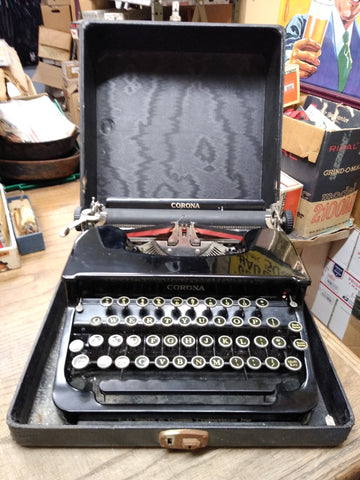 Vtg L C Smith & Corona Typewriters Inc Portable Corona Model With Carry Case