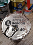 Vtg 1 Quart Kendall Superb All Seasons Cardboard Motor Oil Can SAE 10W 40