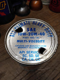 Vtg 1 Quart Ashland Valvoline Heavy Duty All Climate Carboard Oil Can 10W 20W 40