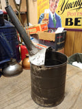 Vtg Hand Made and Soldered Oil Pitcher Funnel Pour Can 1 Quart Size