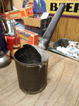 Vtg Hand Made and Soldered Oil Pitcher Funnel Pour Can 1 Quart Size