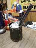 Vtg Hand Made and Soldered Oil Pitcher Funnel Pour Can 1 Quart Size