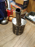 Vtg Hand Made and Soldered Oil Pitcher Funnel Pour Can 1 Quart Size