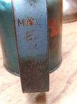 Vtg Eagle Rainbow 10 Ounce Blue Squeeze Pump Oiler Working!