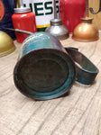 Vtg Eagle Rainbow 10 Ounce Blue Squeeze Pump Oiler Working!