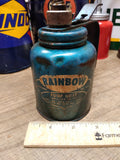 Vtg Eagle Rainbow 10 Ounce Blue Squeeze Pump Oiler Working!