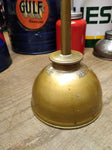 Vtg Eagle Thumb Hand Oiler Gold Made in The USA Working!